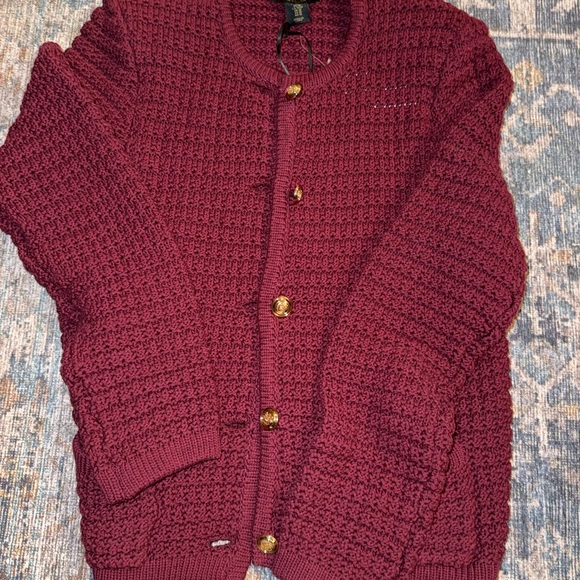 House of Harlow 1960 Sweaters - House of Harlow 1960 Deep Maroon or burgundy Cardigan